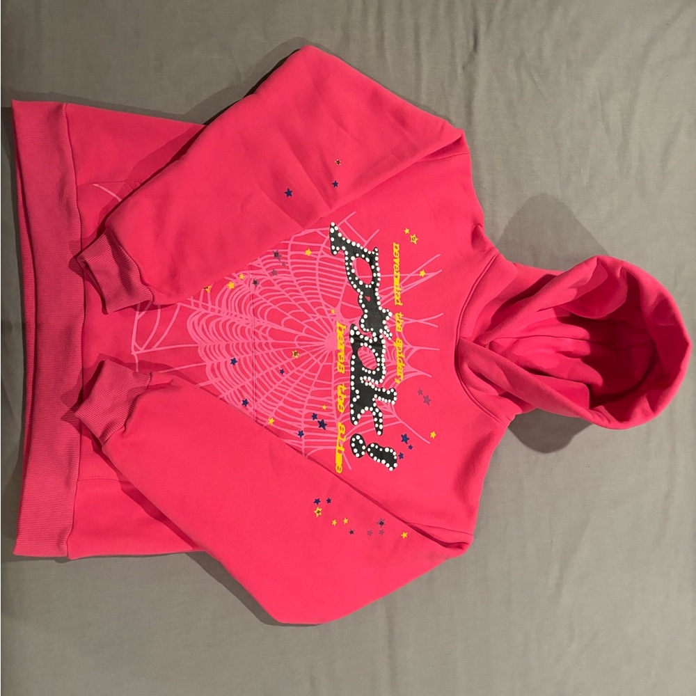 Pink Sp5er hoodie Adult size medium